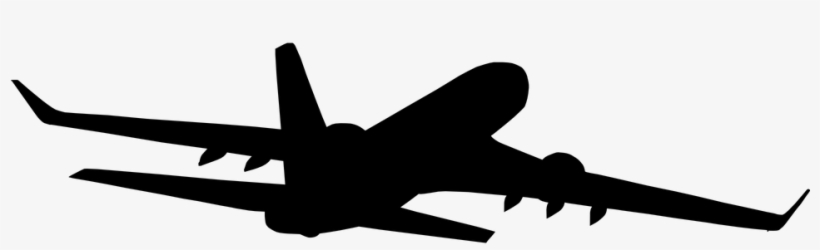 Aircraft Vector Silhouette Clipart Freeuse Library - Airplane Silhouette, transparent png #1124537