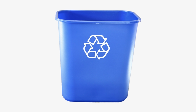 Blue Recycle Bin Png - Blue Recycling Bin Png, transparent png #1124586