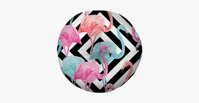Flamingo Watercolor Pattern, Geometric Background Tufted - Beater Board Pro Model, transparent png #1124649