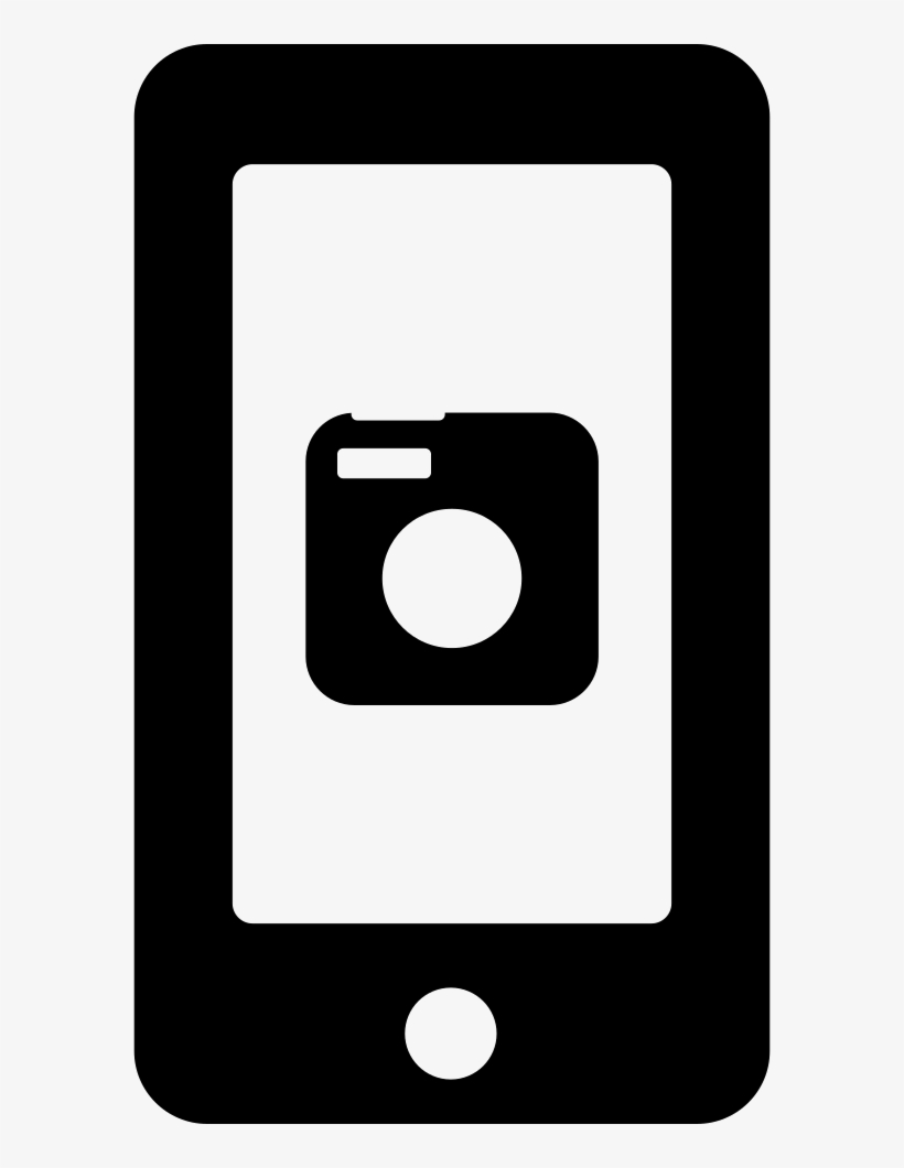 Photo Camera On Phone Screen Comments - Icon, transparent png #1124686