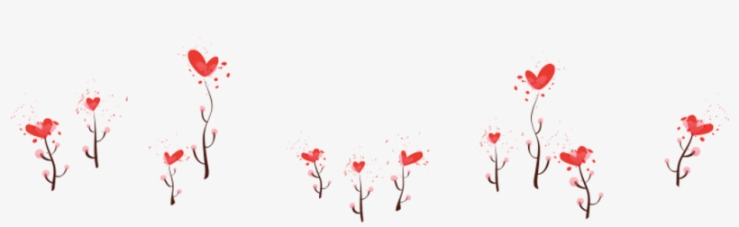 Border Flower Line Divider Doodle Heart - Transparent Doodle Divider Png, transparent png #1124765