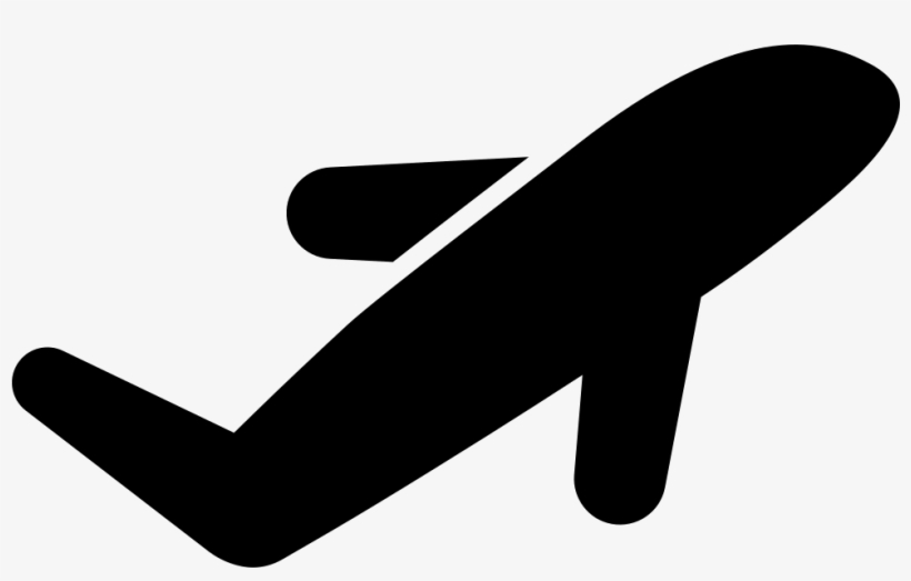 Airplane Filled Silhouette - Icon, transparent png #1124842