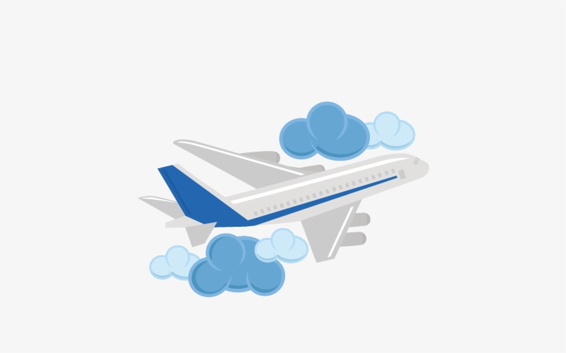 Airplane Svg Cute Clipart, Clipart Images, Silhouette - Airplane Clouds Clipart, transparent png #1124872