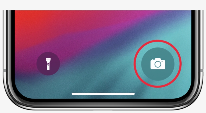 Camera Icon In The Bottom Right Of The Lock Screen - Netbook, transparent png #1124903