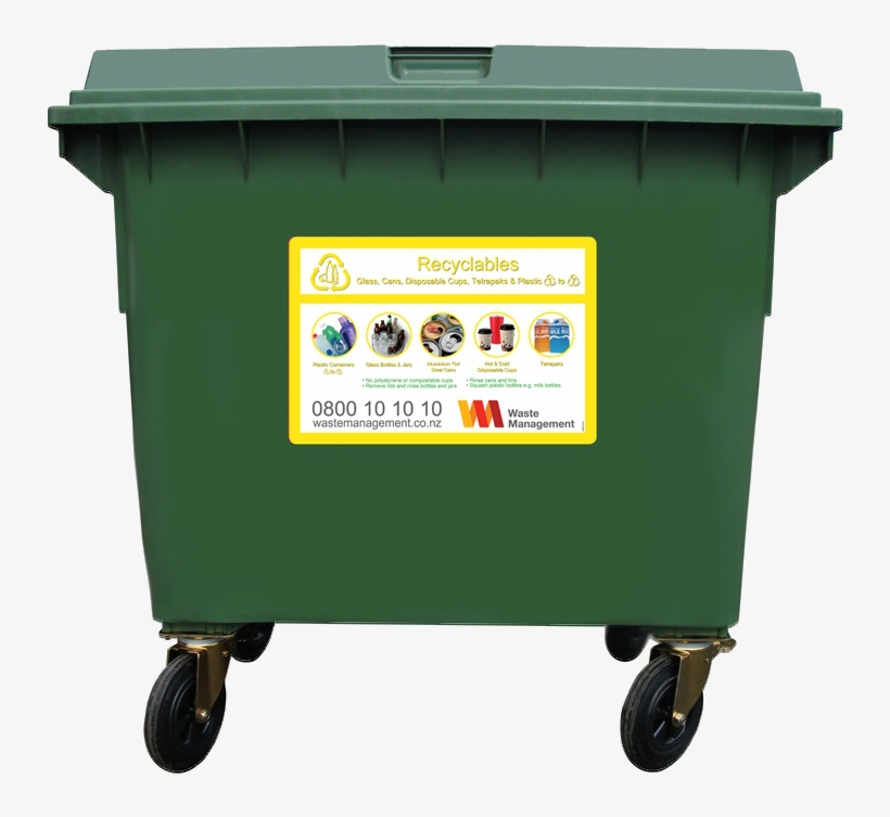 660 Litre Wheelie Bin - Waste Management Wheelie Bins, transparent png #1125174