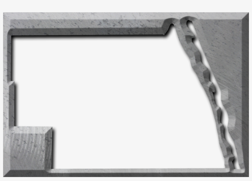 A Map Of Indian River With The Map Area Carved Out - River, transparent png #1125313