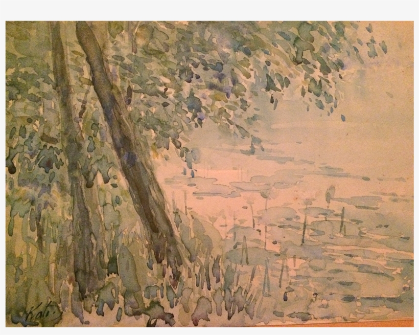 Japanese Watercolors Signed Kato Landscapes C - Painting, transparent png #1125491