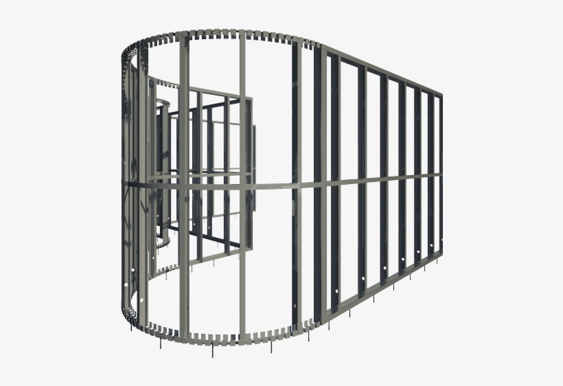 Framing Revit® Walls With Steel Studs & Plates Curved Metal Stud Wall