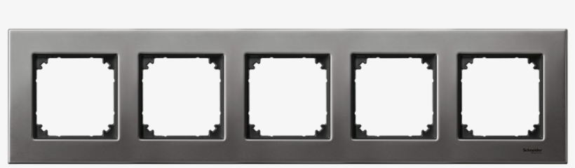 Mtn403514 Metal Frame, 5 Gang, Rhodium Grey, M Elegance - Frame 1-gang Grey 475114, transparent png #1125966