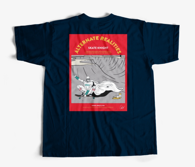 Skate Knight 40oz T-shirt, transparent png #1126058