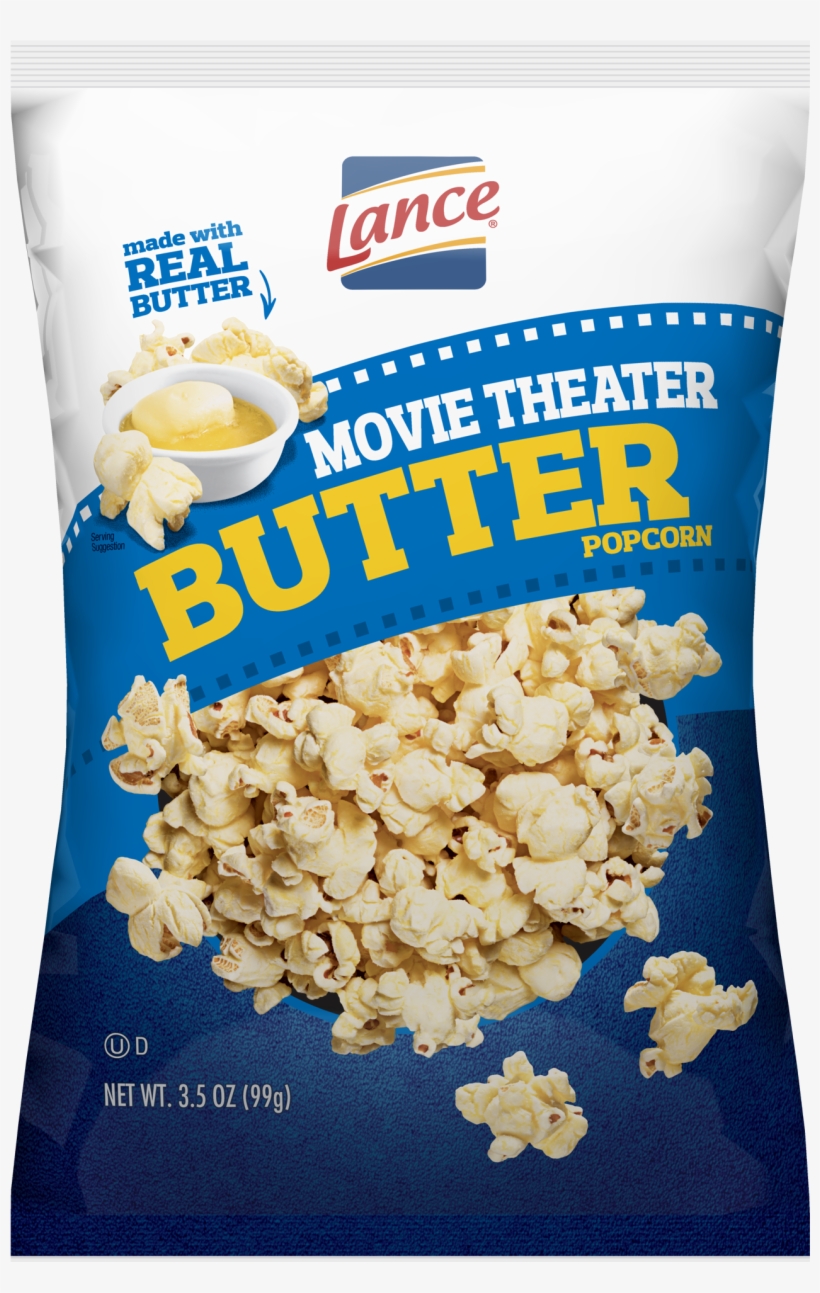 Lance Popcorn Movie Theater Butter - Lance White Cheddar Popcorn, transparent png #1126085