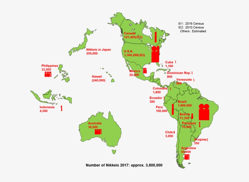 Nikkeijin En180710 - North America Map Vector, transparent png #1126157