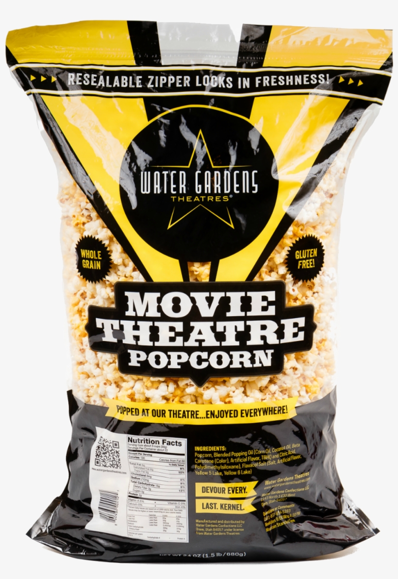 Water Garden Theatres Movie Theatre Popcorn, 660 Gr, transparent png #1126313