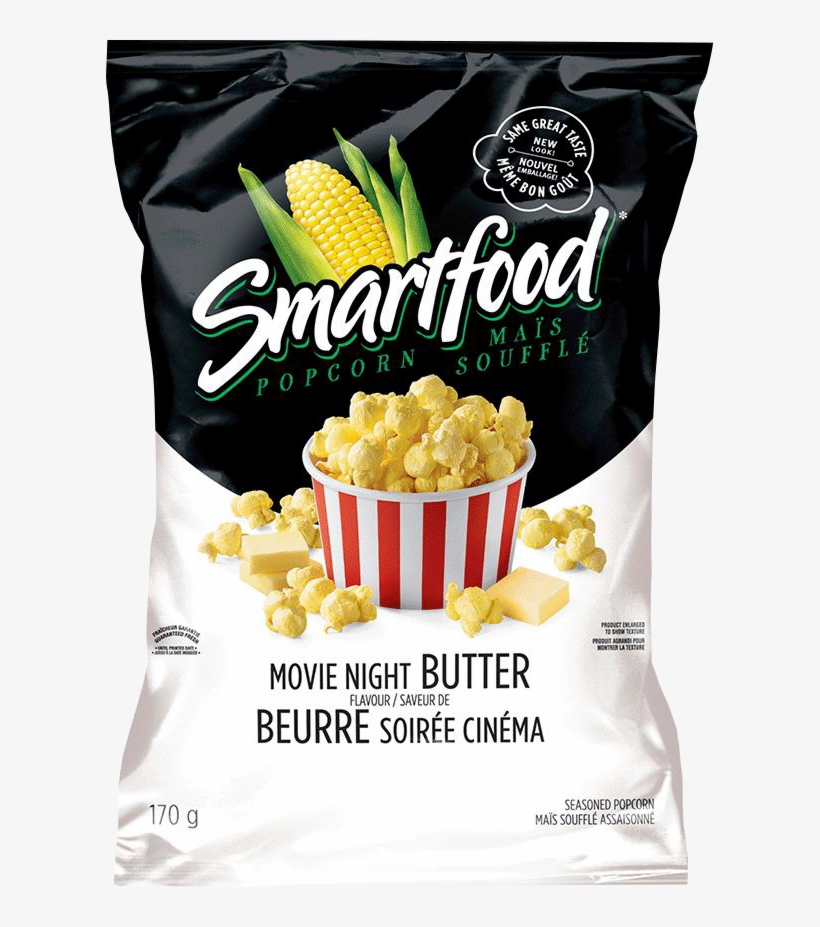 Smartfood® Movie Night Butter - Smartfood Movie Night Butter Popcorn, transparent png #1126468