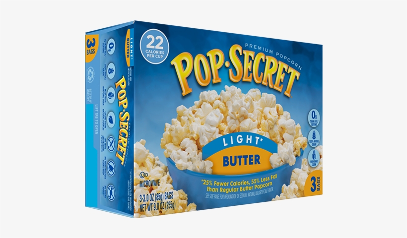 Jumbo Movie Popcorn Calories Photos - Pop Secret Homestyle Microwave Popcorn - 10ct, transparent png #1126589