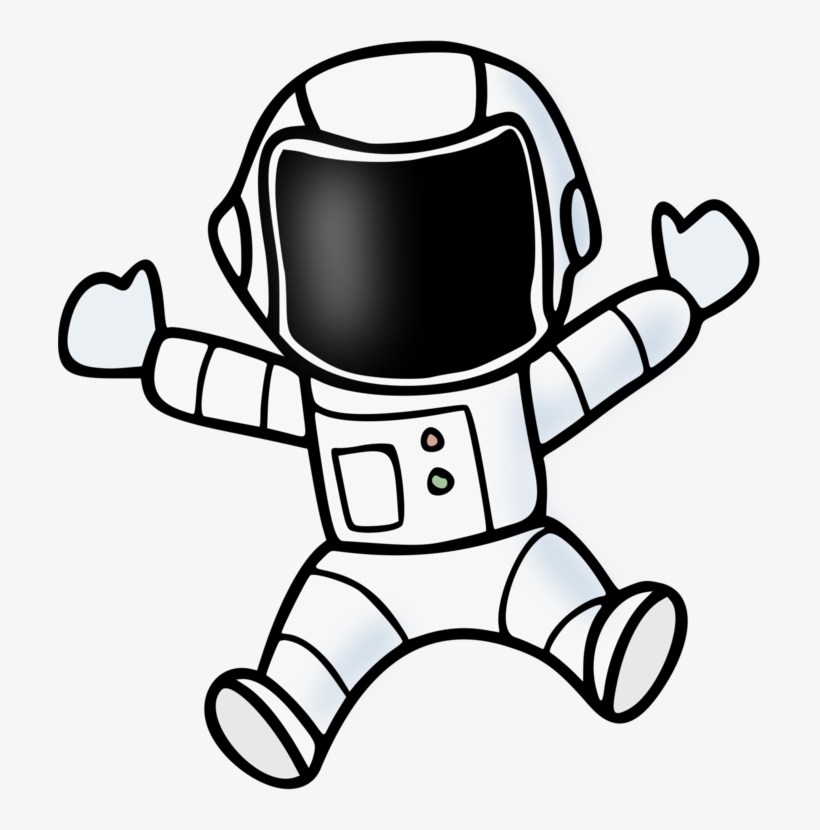 Astronaut Space Suit Outer Space Line Art Can Stock - Spacesuit Clipart, transparent png #1126609