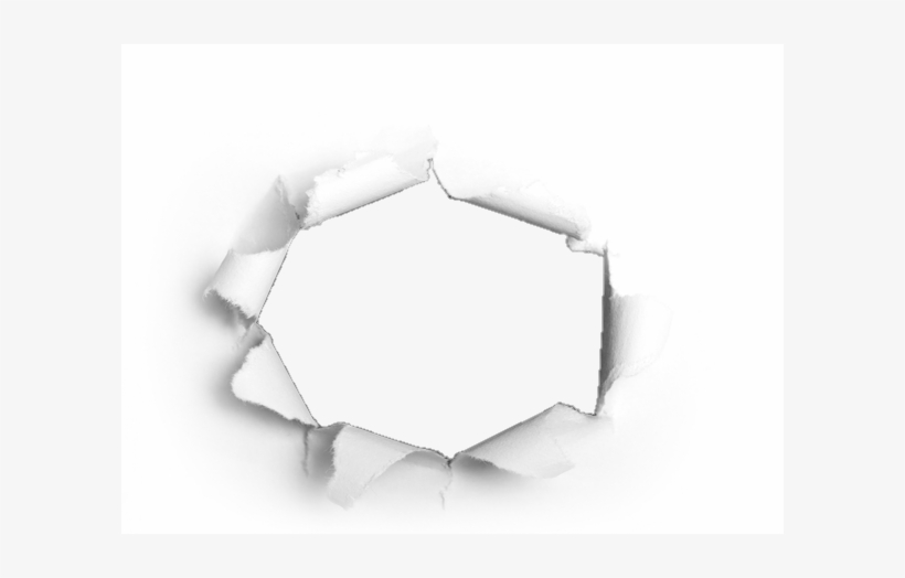 Papel Sticker - Hole Rip In Page, transparent png #1126704