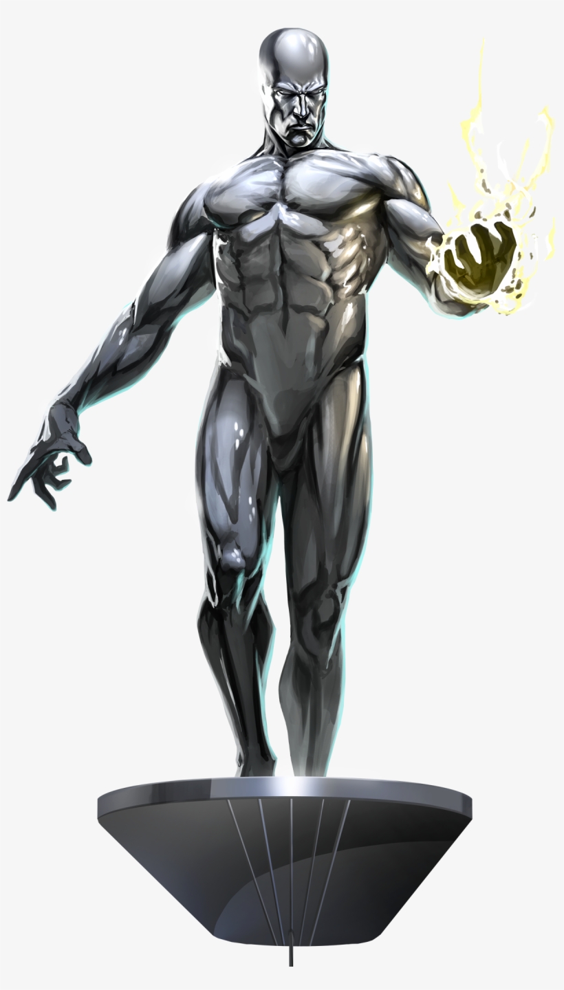 Silver Surfer Png High-quality Image - Fantastic Four Silver Surfer Png, transparent png #1126816