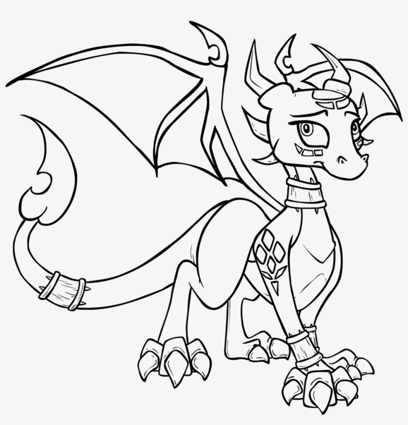 Spyro - Cynder The Dragon Drawing, transparent png #1126831