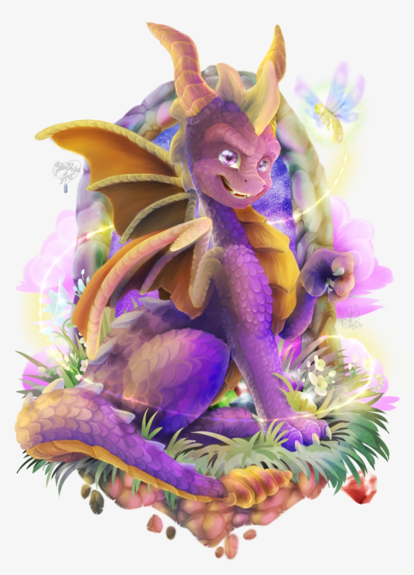 That Purple Dragon Is Literally Part Of Me I Needed - Spyro Reignited Trilogy Fan Art, transparent png #1126877
