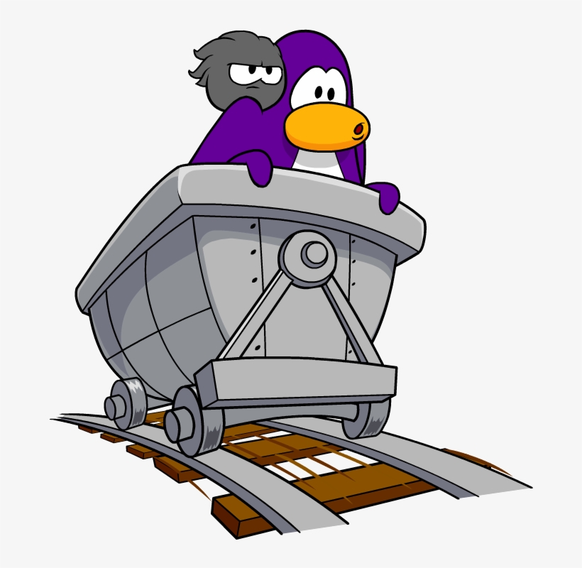 Cart Surfing Penguin - Club Penguin Cart Surfer, transparent png #1126914
