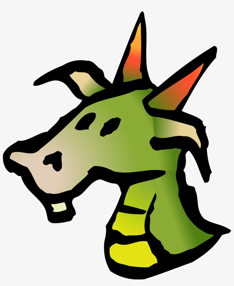 Clipart Dragon Realistic - Dragon Head Clipart, transparent png #1127142
