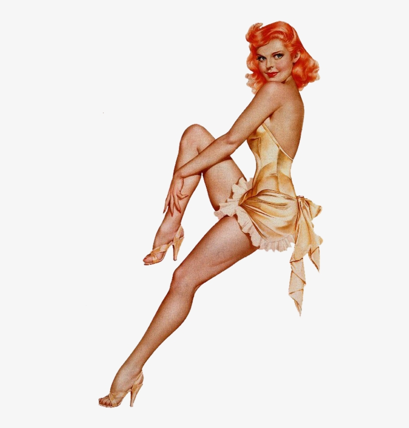 Pin Up Girl, Png, Transparent Background - Pin Up Girl Transparent Background, transparent png #1127317