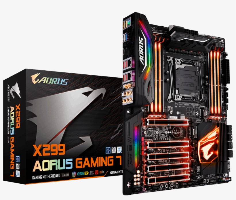 X299 Aorus Gaming 7 - Z370 Aorus Gaming 7 Op, transparent png #1127369
