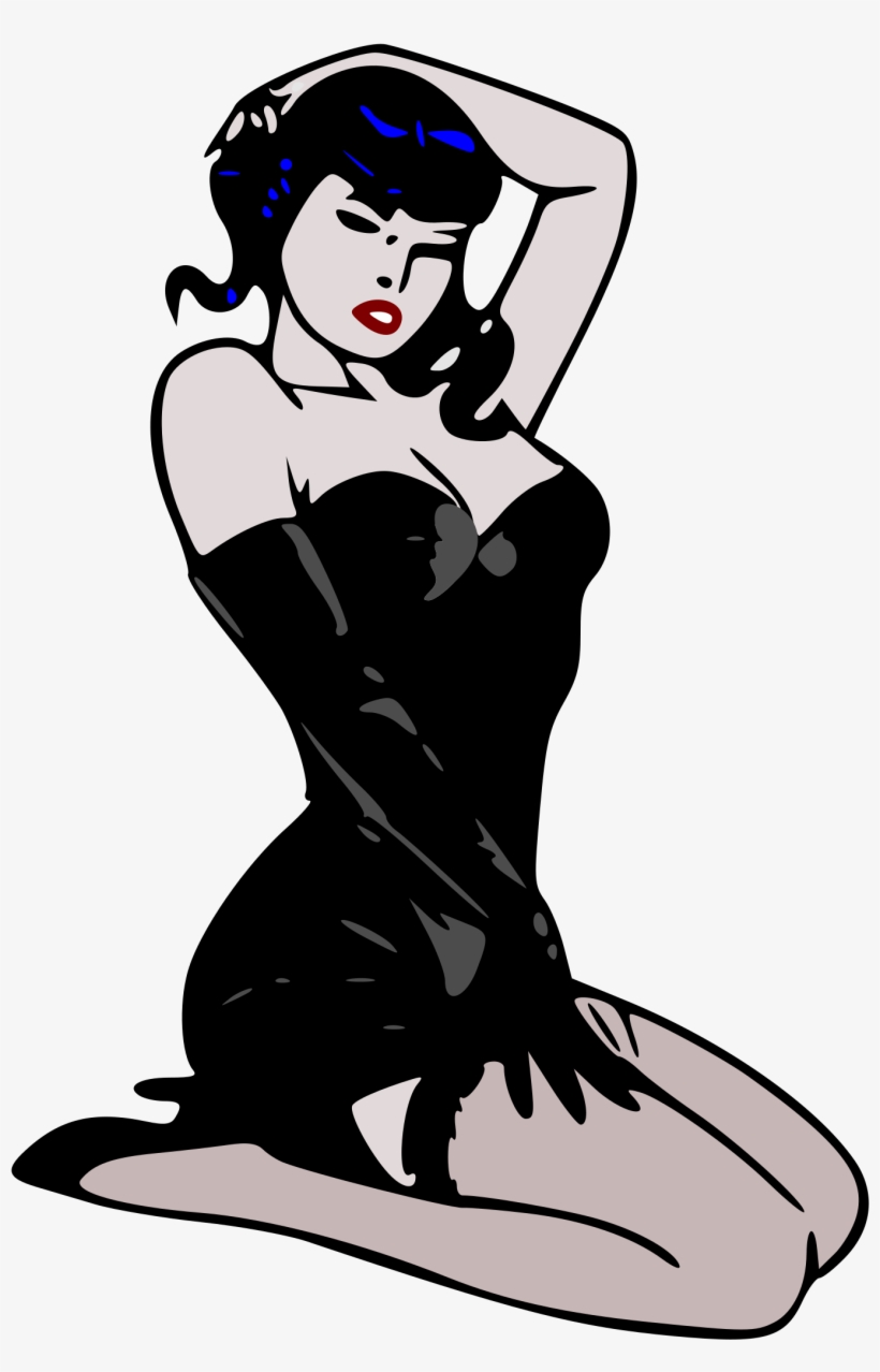 This Free Icons Png Design Of Pin-up Blue, transparent png #1127372