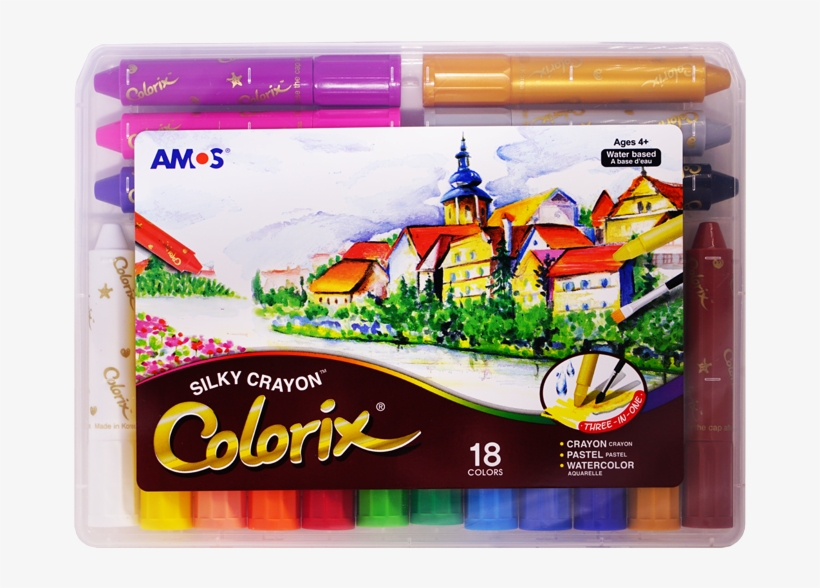 Amos - Amos Silky Crayon Colorix 18-pack, transparent png #1127672