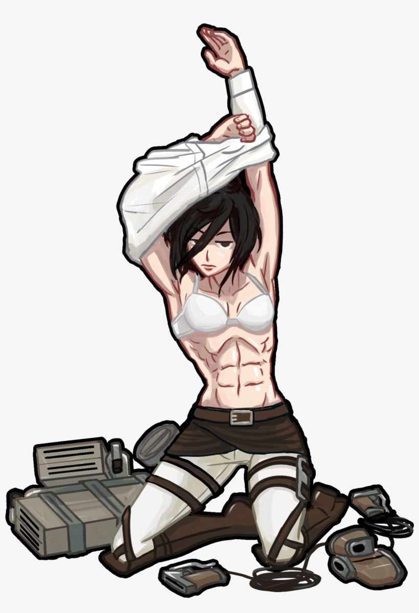 Shingekipinupsmikasa Original - Mikasa Ackerman Pin Up, transparent png #1127965
