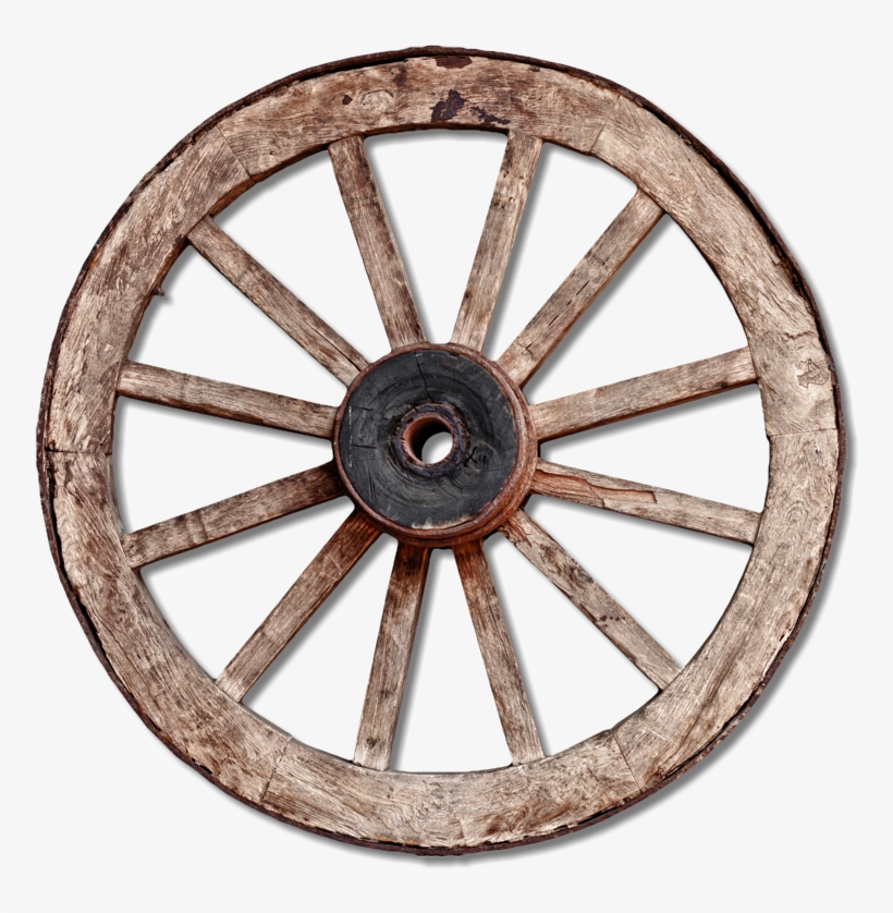 Old Wagon Wheel - Old Cart Wheels Png, transparent png #1128344