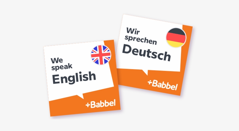 We Speak Babbel Stickers Spa - Babbel, transparent png #1128590