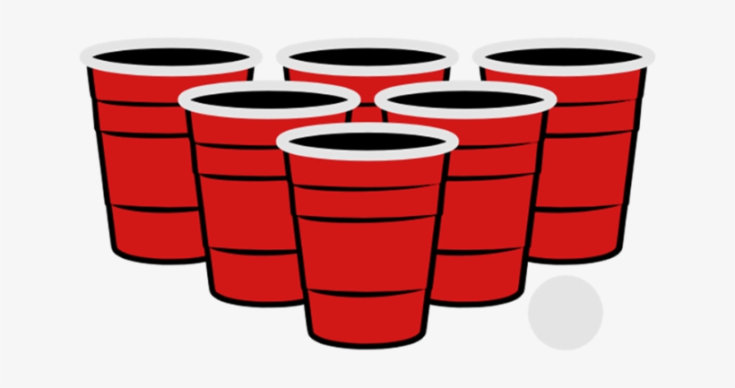Beer Pong 3 Color Vector - Beer Pong Clip Art, transparent png #1129049