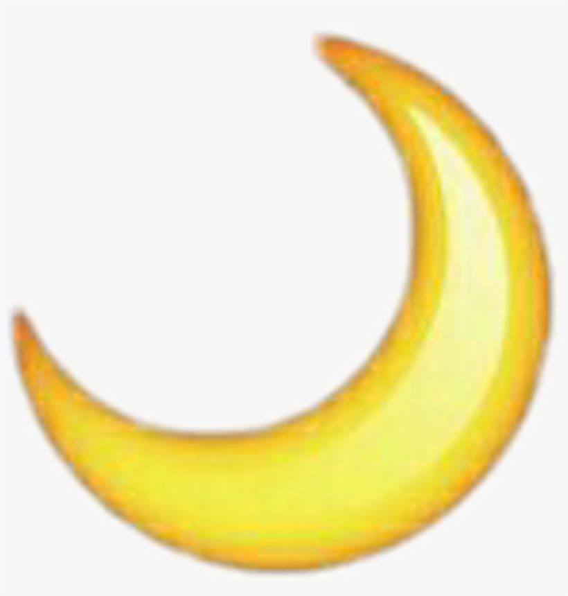 Moon Moonemogi Emogi Luna Emoticones Png Overlay Tumblr - Crescent Moon Emoji Transparent, transparent png #1129078