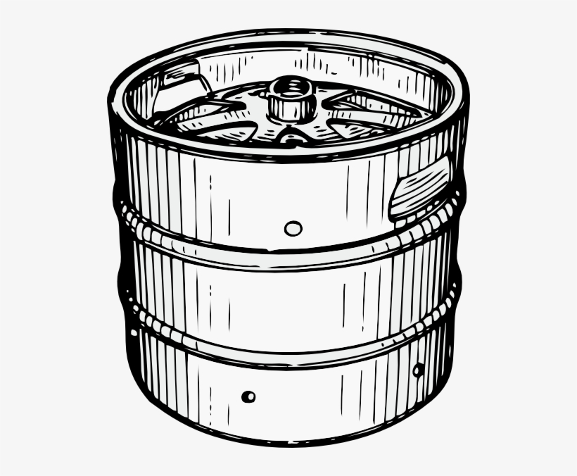 Free Vector Beer Keg Clip Art - Keg Clip Art, transparent png #1129081