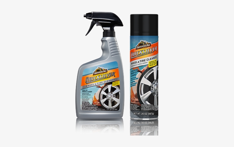 Armor All Quicksilver Wheel & Tire Cleaner - Armor All Quicksilvertm Tire & Rim Cleaner, 709ml, transparent png #1129188