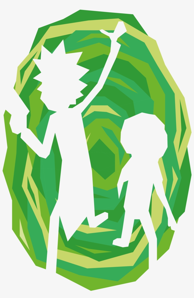 Alcateia Rick And Morty Portal Home Rug - Rick And Morty, transparent png #1129189