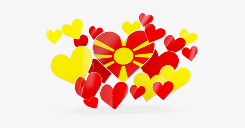 Romanian Flag Heart, transparent png #1129212