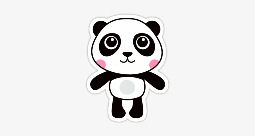 Collection Of Free Transparent Stickers Cartoon Download - Cartoon Pandas In Love, transparent png #1129215