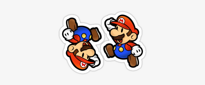 Mario Bros Stickers Sweet Super 2 Sticker And T Shirts - Paper Mario, transparent png #1129265
