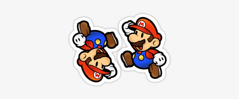 Mario Bros Stickers Sweet Super 2 Sticker And T Shirts - Paper Mario, transparent png #1129265