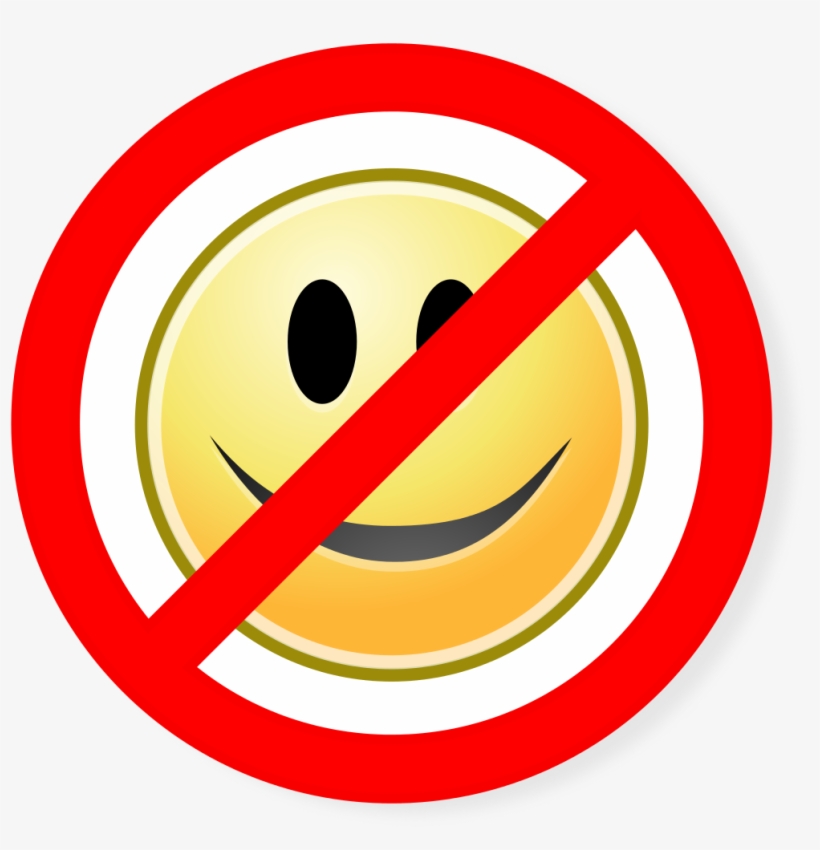 File - No Smileys - Svg - Wikimedia Commons - Fuck Dunkin Donuts, transparent png #1129349