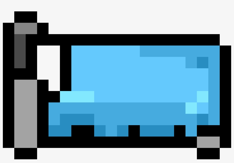 Bed Svg Clipart Blue - Pixel Bed, transparent png #1129405
