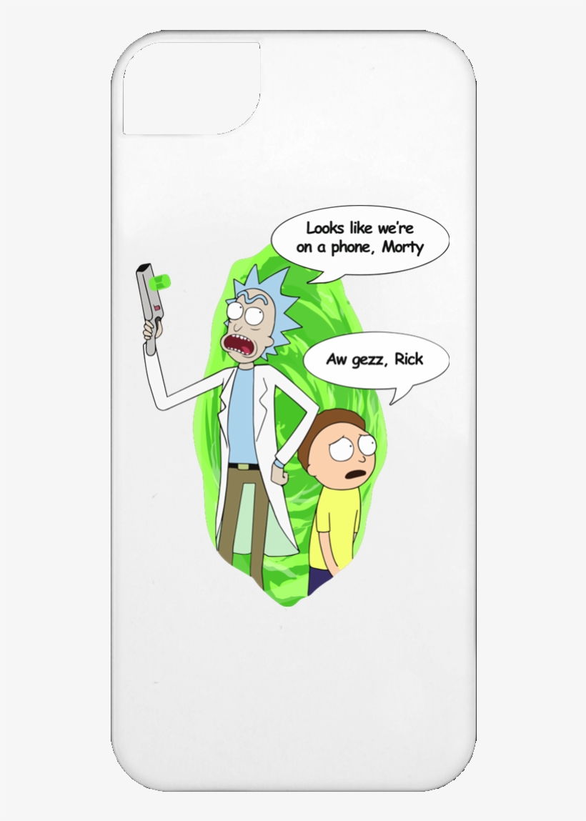 Rick And Morty Looks Like We're On A Phone - Rick And Morty Shirts Women, transparent png #1129452
