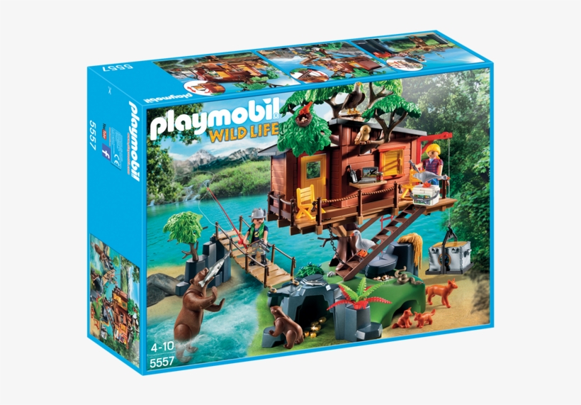 5557 Product Box Front V=1506796137 - Playmobil Adventure Treehouse 5557, transparent png #1129753