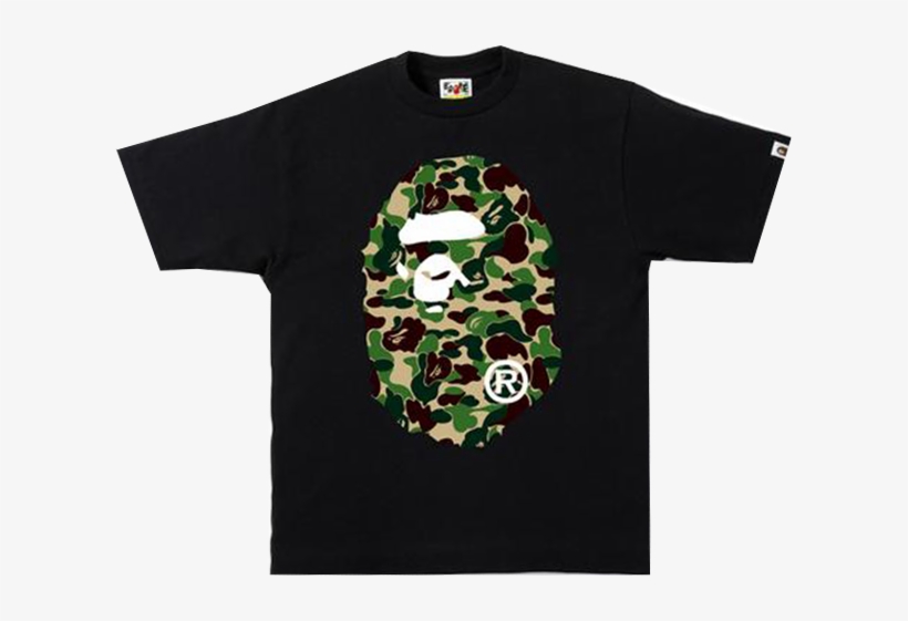 Bape - Bape Green Ape Head T Shirt, transparent png #1129877