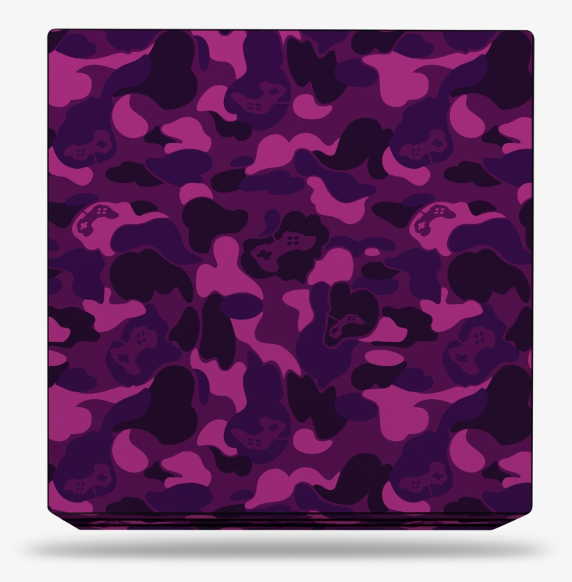 Sony Ps4 Pro Purple Game Camo Skin - Mobile Phone Case, transparent png #1129914