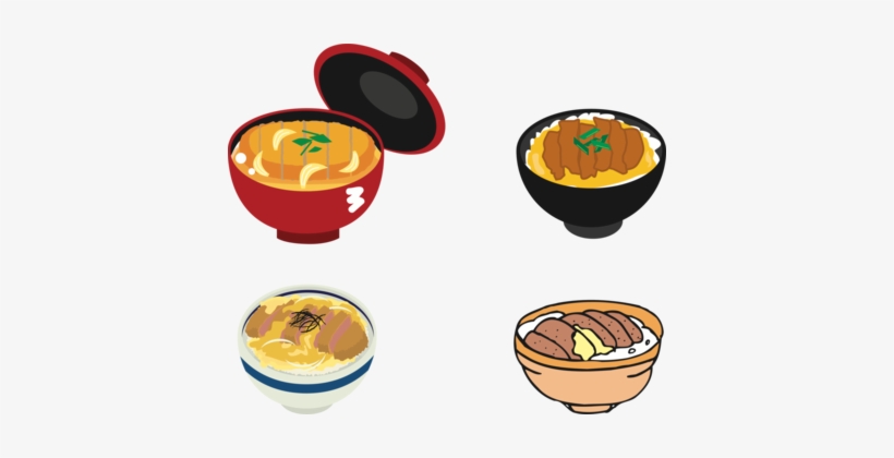Katsudon Donburi Tonkatsu Fried Shrimp Computer Icons - Katsudon Clipart, transparent png #1129964