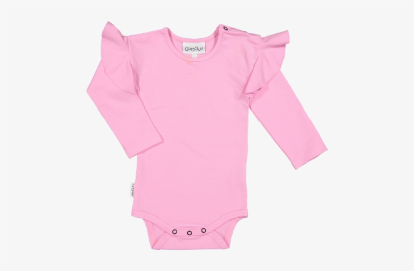 Gugguu Frilla Body, Pink Cloud - Long-sleeved T-shirt, transparent png #1130268